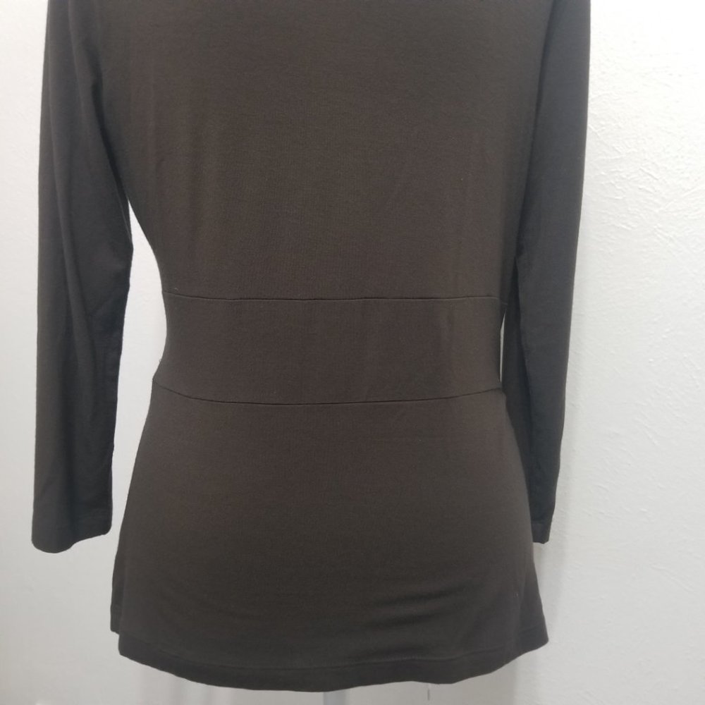 Ann Taylor LOFT Dark Brown Top - Picture 9 of 16